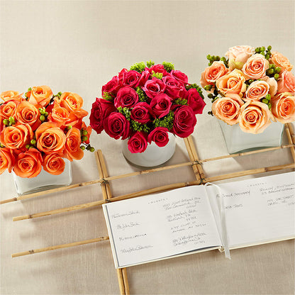Dawn Rose Centerpiece – EDDY'S FLOWERS, Norwalk CA