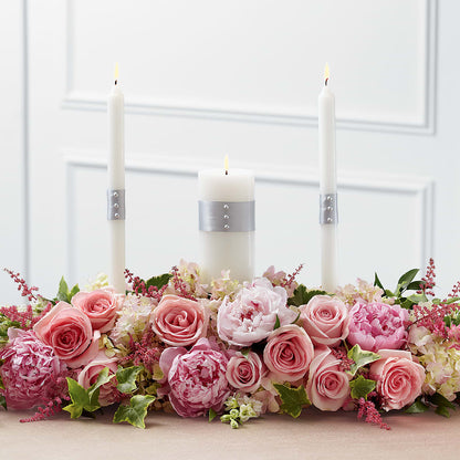 Worldwide Romance Unity Candle Arrangement – EDDY'S FLOWERS, Norwalk CA